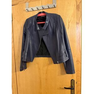 Diane von Furstenberg leather jacket